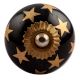 Gold Star Ceramic Cabinet Knob